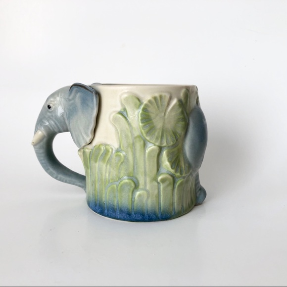 Vintage Other - Unique Elephant Head Novelty Ceramic Mug